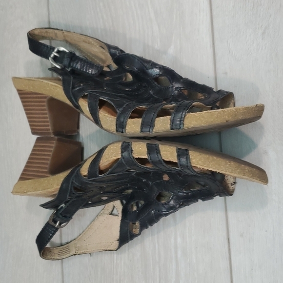 Josef Seibel Women Ruth 03 Comfort Leather Strap Sandals Heels shoes sz 9 - Picture 8 of 13